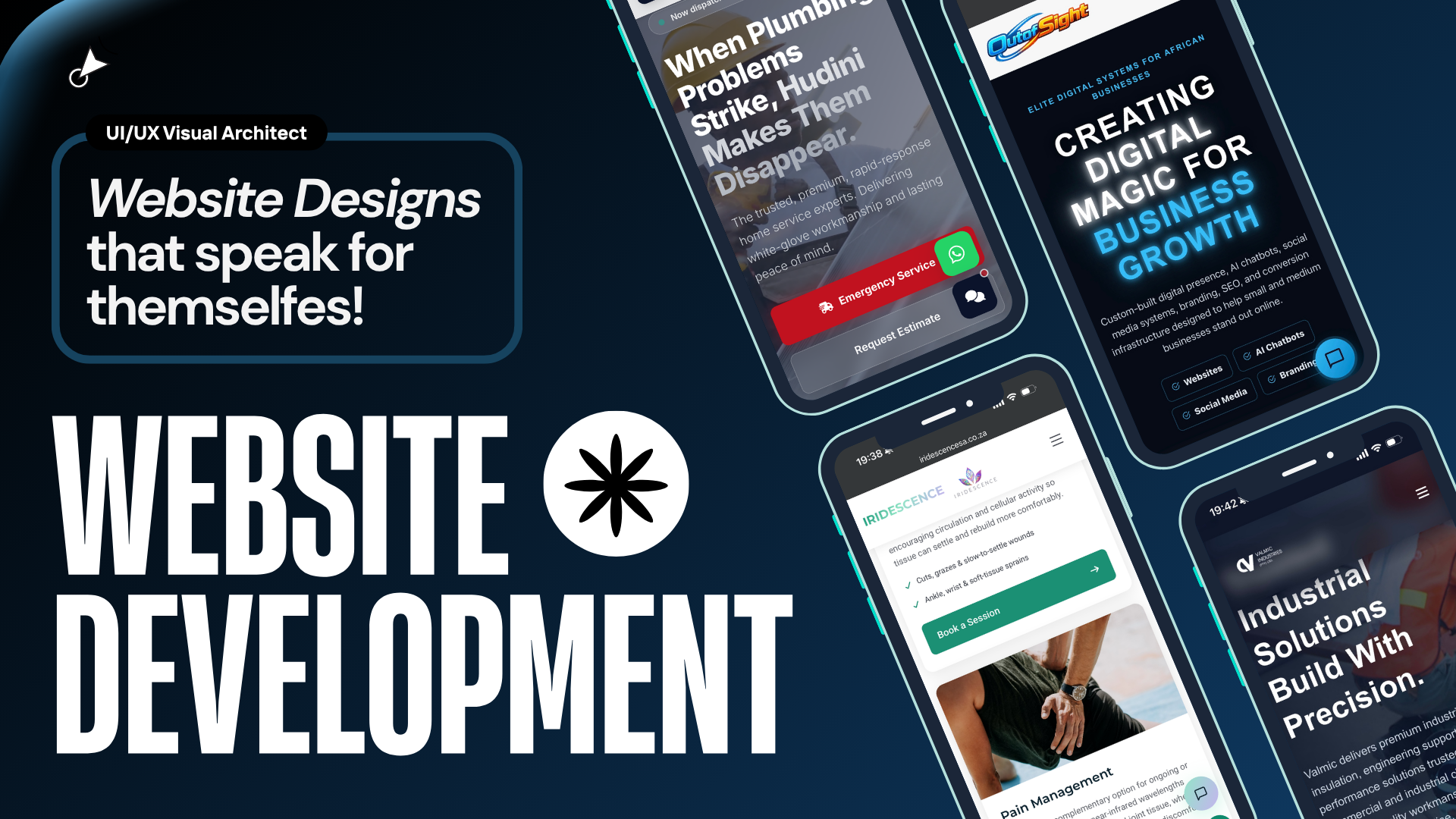 Website Development — UI/UX visual architect design showcase